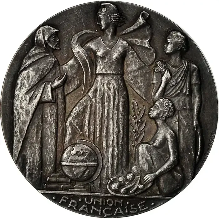 Algeria, Medal, Assemblée de l‘Union Française 1947 – Baron – AU(50-53) – Silver
