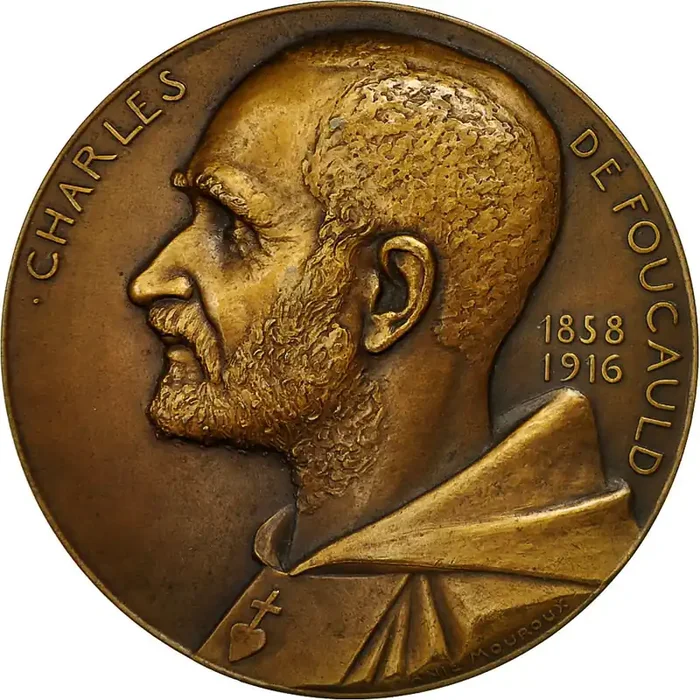 Algeria, Medal, Charles de Foucauld Beni-Abbès – 1916 – Mouroux – AU(50-53)