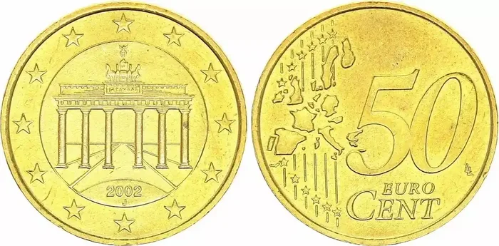 Allemagne 50 Centimes Euro – 2002 J