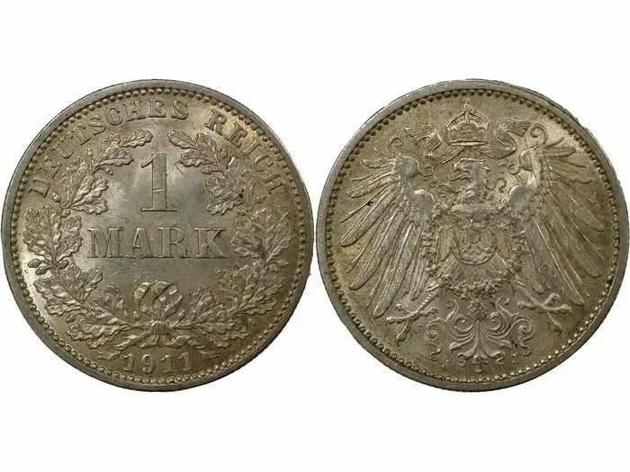 Allemagne Allemagne, Guillaume II – Mark Argent 1911 J Hambourg