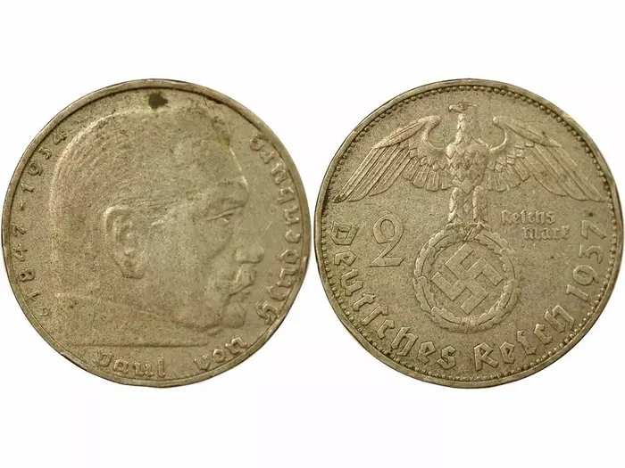 Allemagne Allemagne, Hindenburg – 2 Mark Argent 1937 D Munich