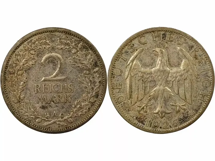 Allemagne Allemagne, République De Weimar – 2 Reichsmark Argent 1926 A Berlin