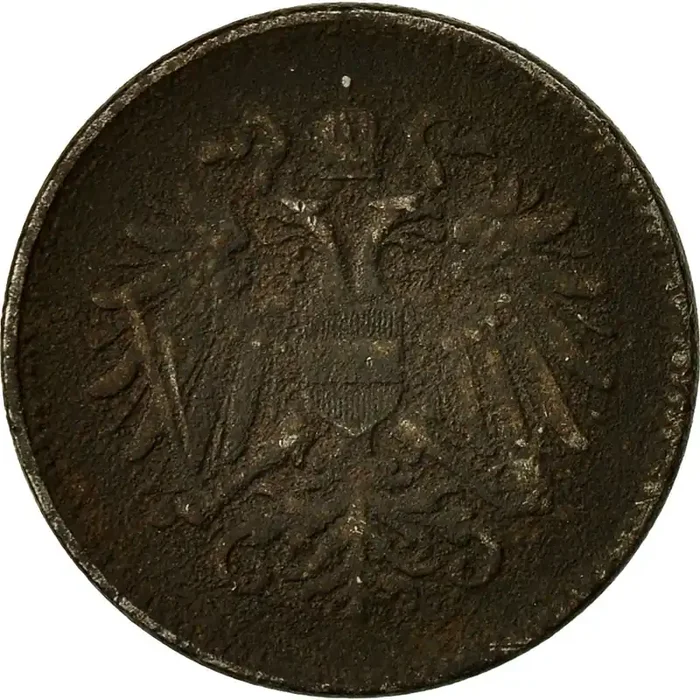 Austria, Karl I, 20 Heller 1917 – VF(20-25) – Iron – KM 2826