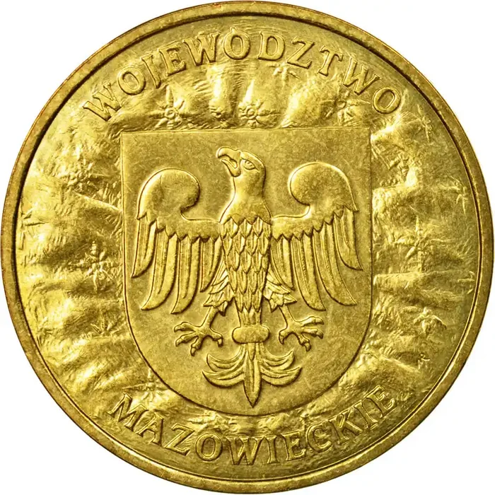 Coin, Poland, 2 Zlote 2004 – Warsaw – AU(55-58) – Brass – KM 489