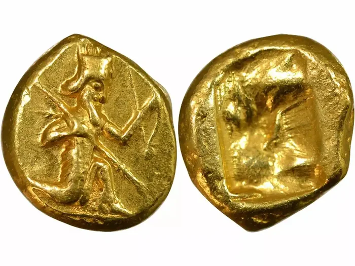 Empire Achéménide Satrapie de Lydie, Xerxes / Artaxerxes II – Darique Or, 485-375 Av Jc