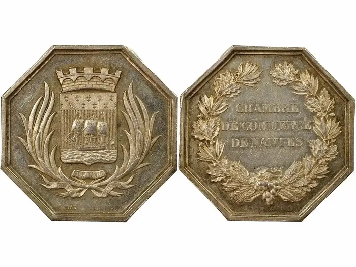 France Chambre de Commerce de Nantes – Jeton Argent – 1860 / 1879
