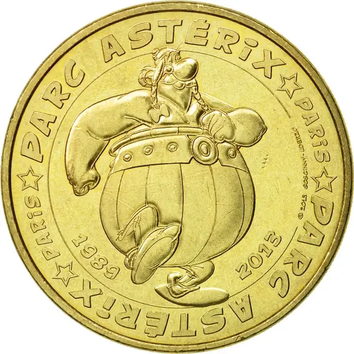 France, Token, Touristic token Plailly – Parc Astérix n°7 – 2013 – MDP