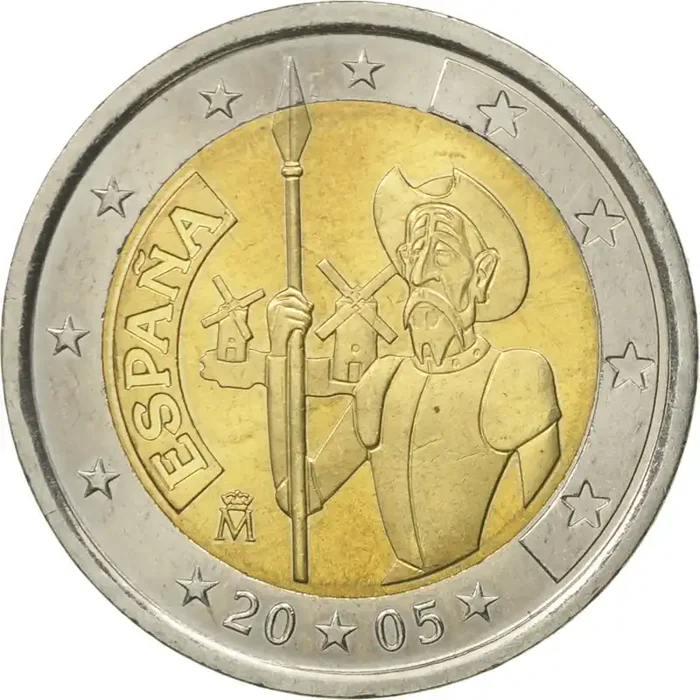 Spain, 2 Euro, 2005 MS(60-62) – Bi-Metallic – KM 1063